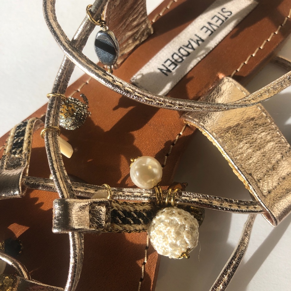 Steve Madden Gold Sandals